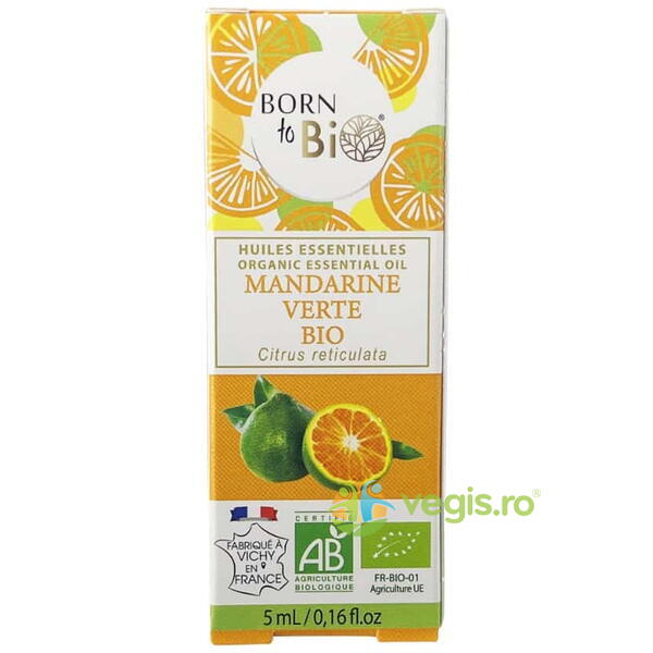 Ulei Esential de Mandarina Verde Ecologic/Bio 5ml, BORN TO BIO, Uleiuri esentiale, 1, Vegis.ro