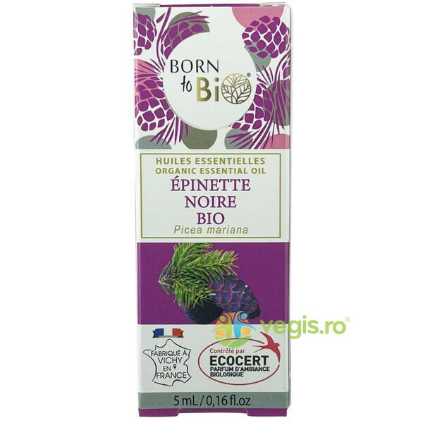 Ulei Esential de Molid Negru Ecologic/Bio 5ml, BORN TO BIO, Uleiuri esentiale, 1, Vegis.ro