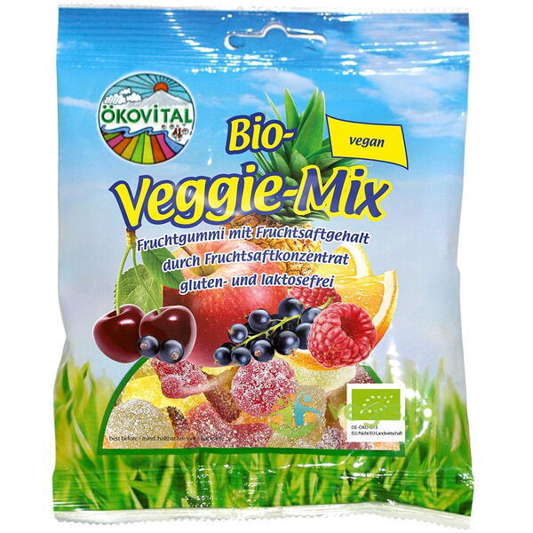 Jeleuri din Fructe si Legume fara Gluten Ecologice/Bio 80g, OKOVITAL, Jeleuri naturale, 1, Vegis.ro