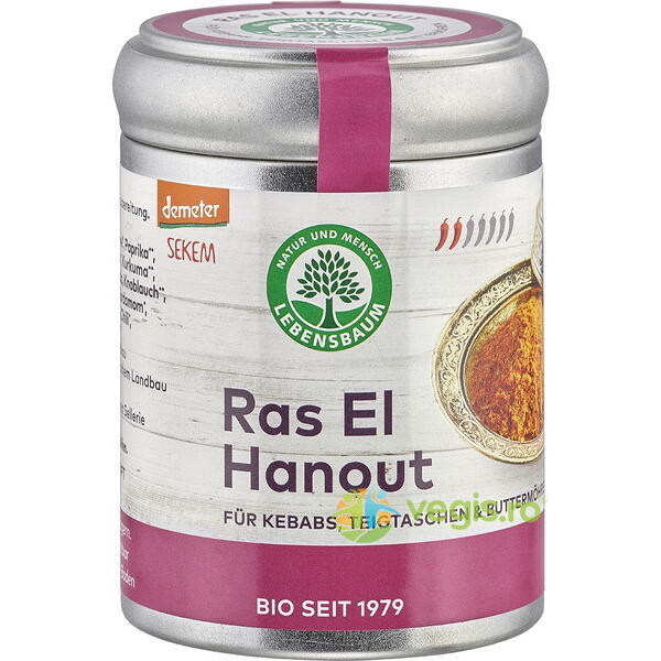 Amestec de Condimente Ras El Hanout Ecologic/Bio 60g, LEBENSBAUM, Condimente, 1, Vegis.ro