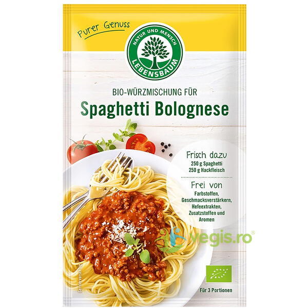 Condiment pentru Spaghetti Bolognese Ecologic/Bio 35g, LEBENSBAUM, Condimente, 1, Vegis.ro
