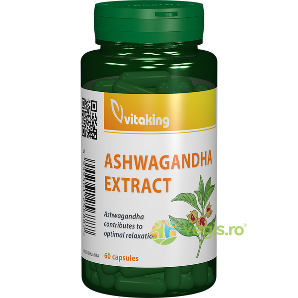 Extract de Ashwagandha 240mg 60cps, VITAKING, Remedii Capsule, Comprimate, 1, Vegis.ro