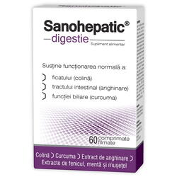 Sanohepatic Digestie 60cps filmate ZDROVIT