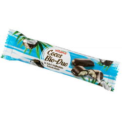 Batoane de Cocos in Ciocolata Neagra cu Lapte Ecologice/Bio 2x20g LIEBHARTS-VITANA