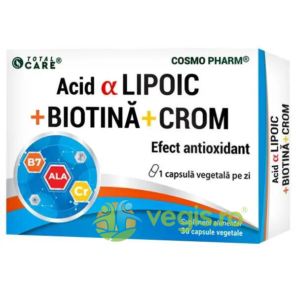 Acid Alfa Lipoic + Biotina + Crom 30cps