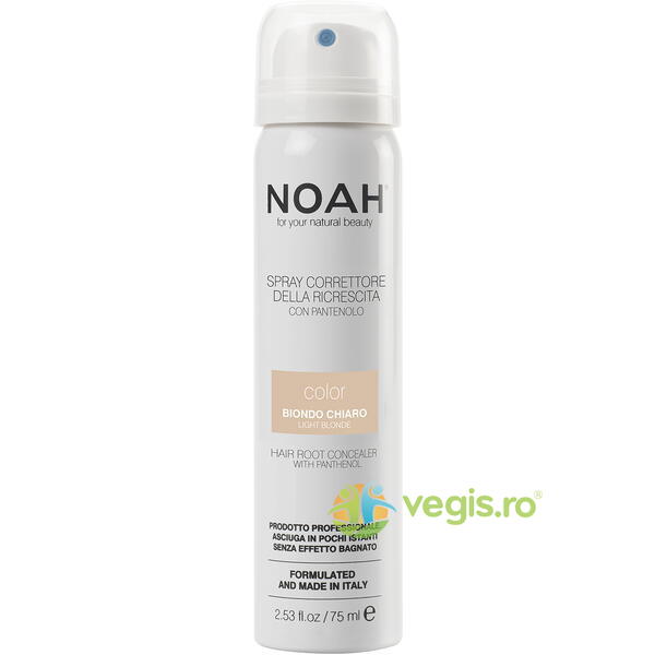 Spray Corector cu Vitamina B5 pentru Acoperirea Radacinii Parului -  Blond Deschis 75ml, NOAH, Cosmetice Par, 1, Vegis.ro