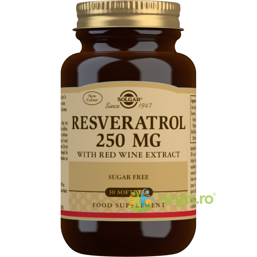 Resveratrol 250mg cu Extract de Vin Rosu 30cps