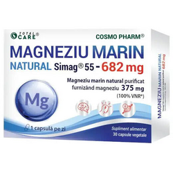 Magneziu Marin Natural Simag®55 682mg 30cps COSMOPHARM