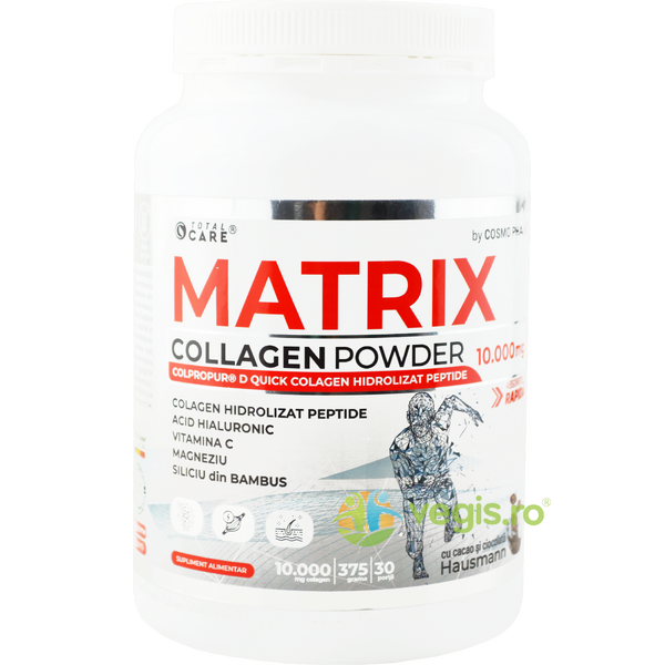 Matrix Collagen Powder (Colagen Hidrolizat Peptide) 10000mg 375g, COSMOPHARM, Capsule, Comprimate, 1, Vegis.ro