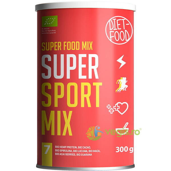Mix Pulbere Super Sport Ecologic/Bio 300g, DIET FOOD, Pulberi & Pudre, 3, Vegis.ro