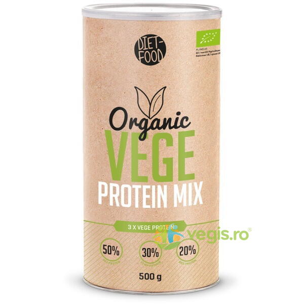 Proteine de Origine Vegana 500g, DIET FOOD, Pulberi & Pudre, 1, Vegis.ro