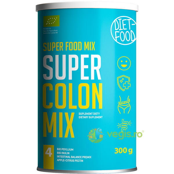 Super Colon Mix Ecologic/Bio 300g, DIET FOOD, Pulberi & Pudre, 3, Vegis.ro