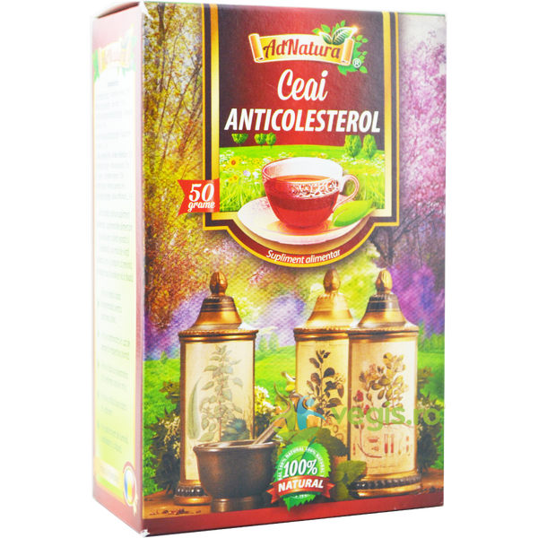 Ceai Anticolesterol 50g, ADNATURA, Ceaiuri vrac, 1, Vegis.ro