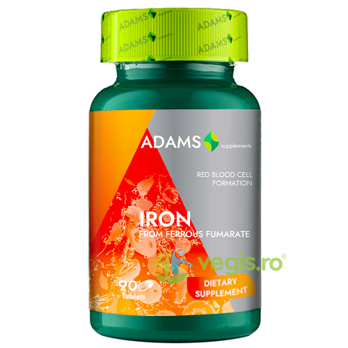 Fier (Iron) 90tb, ADAMS VISION, Vitamine, Minerale & Multivitamine, 1, Vegis.ro