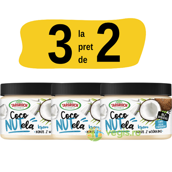 Pachet Crema de Cocos Crocanta 300g (3 la pret de 2), TARGROCH, Creme tartinabile, 1, Vegis.ro