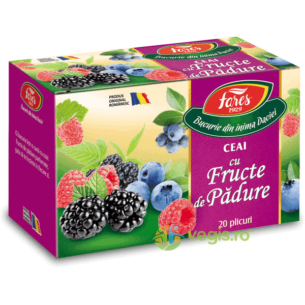 Ceai cu Fructe de Padure 20dz Cadou, VEGIS, Ceaiuri naturale, 1, Vegis.ro