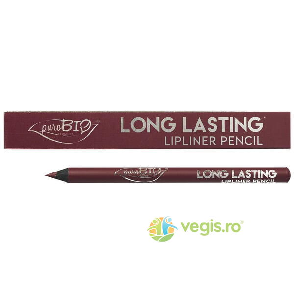 Creion de Buze Vinaccio Long Lasting Bio 1.1g, PUROBIO COSMETICS, Machiaje naturale, 1, Vegis.ro