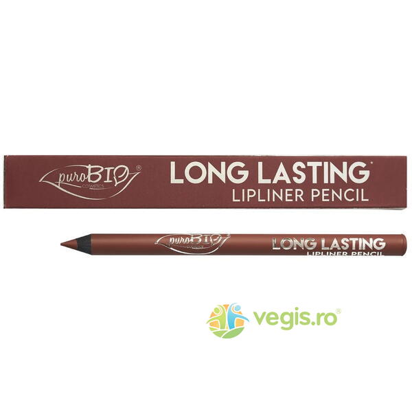 Creion de Buze Mandorla Long Lasting Bio 1.1g, PUROBIO COSMETICS, Machiaje naturale, 1, Vegis.ro