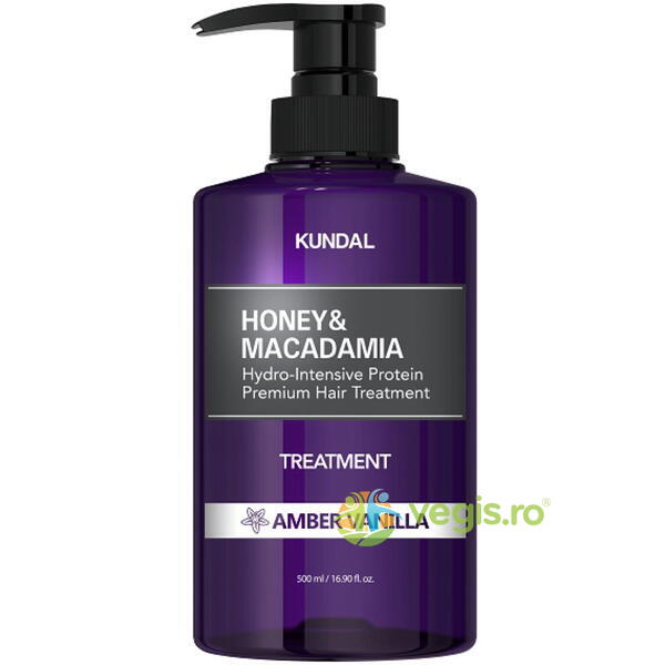 Masca -Tratament Hipoalergenica Extra-Hidratanta pentru Par cu Proteine Amber Vanilla 500ml, KUNDAL, Cosmetice Par, 2, Vegis.ro