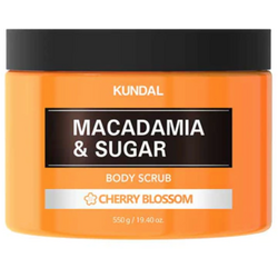 Scrub Natural Hidratant cu Macadamia si Zahar Cherry Blossom 550ml KUNDAL