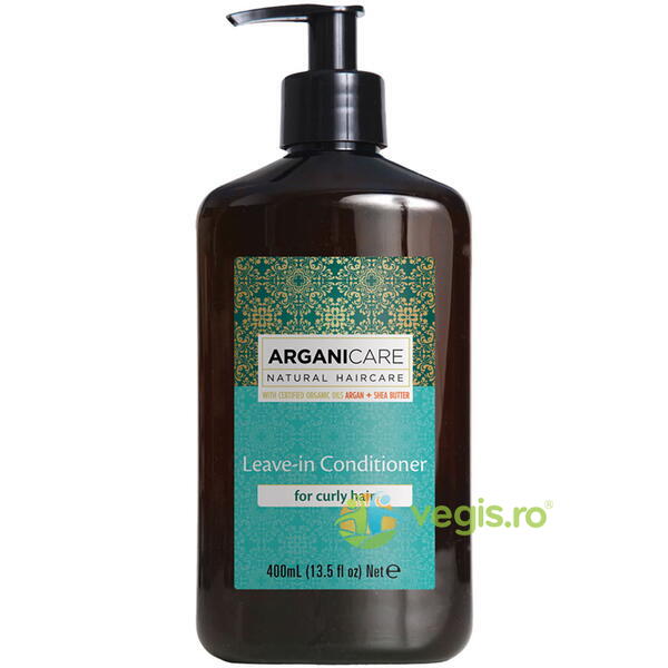 Balsam fara Clatire Hidratant pentru Par Cret cu Ulei de Argan 400ml, ARGANICARE, Cosmetice Par, 1, Vegis.ro