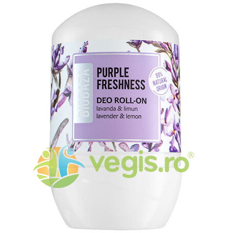 Deodorant Natural pentru Femei pe Baza de Piatra de Alaun cu Lavanda si Bergamota Purple Freshness 50ml