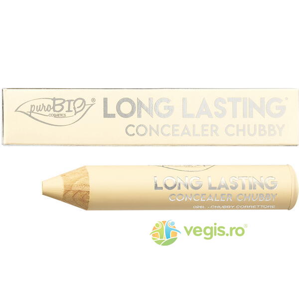 Creion Corector Chubby 026L - Beige Neutro Long Lasting Ecologic/Bio 3.3g, PUROBIO COSMETICS, Machiaje naturale, 1, Vegis.ro