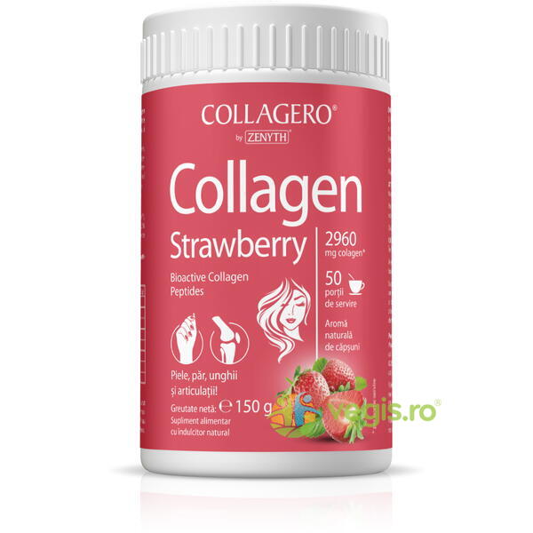 Collagen Strawberry 150g, ZENYTH PHARMA, Pulberi & Pudre, 3, Vegis.ro