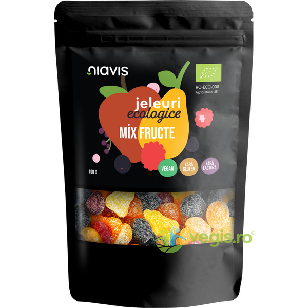 Jeleuri Mix Fructe fara Gluten Ecologice/Bio 100g, NIAVIS, Jeleuri naturale, 2, Vegis.ro