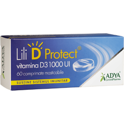 Lili D Protect Vitamina D3 1000UI 60cpr masticabile ADYA GREEN PHARMA