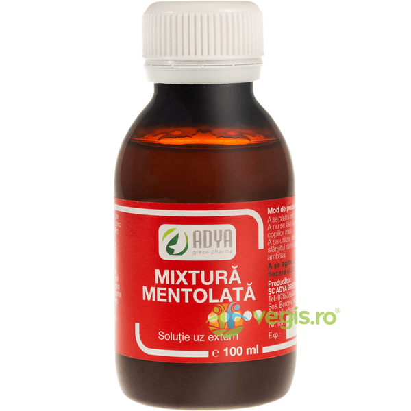 Mixtura Mentolata 100ml, ADYA GREEN PHARMA, Unguente, Geluri Naturale, 1, Vegis.ro