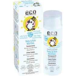 Crema de Protectie Solara pentru Bebelusi si Copii SPF50+, Piele foarte Sensibila fara Parfum Ecologica/Bio 50ml ECO COSMETICS