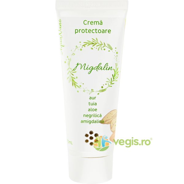 Crema Protectoare cu Amigdalina Migdalin 75ml, AGHORAS, Unguente, Geluri Naturale, 1, Vegis.ro