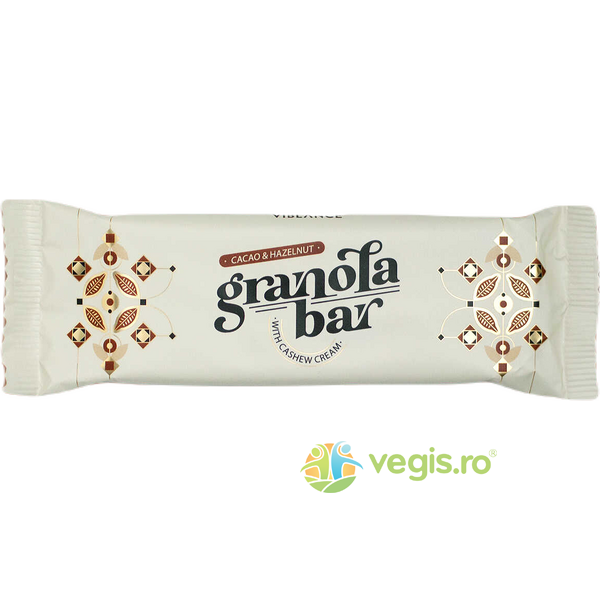 Baton Granola cu Cacao si Alune de Padure 55g, VIBLANCE, Dulciuri sanatoase, 1, Vegis.ro