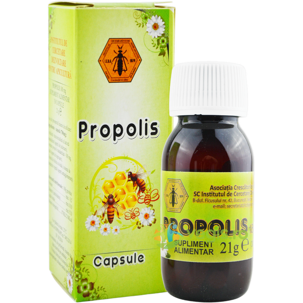 Propolis 30cps, INSTITUTUL APICOL, Remedii Capsule, Comprimate, 1, Vegis.ro