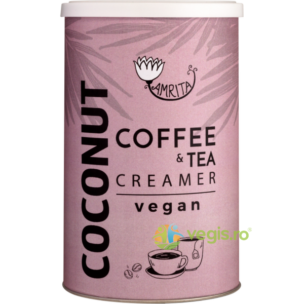 Creamer Vegan din Cocos pentru Cafea si Ceai 150g, AMRITA, Produse Alimentare Vegane, 1, Vegis.ro