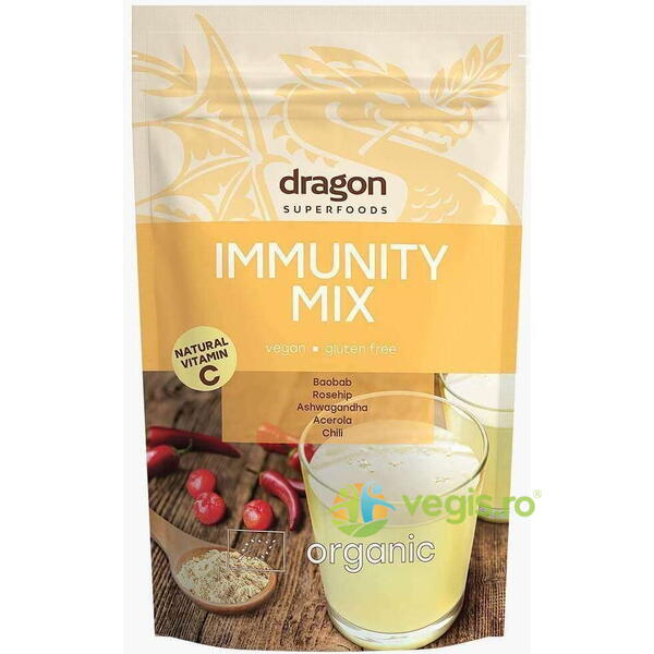 Immunity Mix Ecologic/Bio 150g, DRAGON SUPERFOODS, Pulberi & Pudre, 1, Vegis.ro