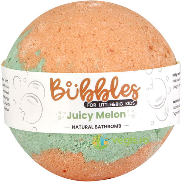 Bila de Baie pentru Copii Juicy Melon Bubbles 115g, BEAUTY JAR, Baie, 1, Vegis.ro