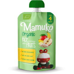 Porridge de Orez cu Fructe 4+ Luni Ecologic/Bio 100g MAMUKO