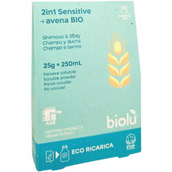 Gel de Dus si Sampon Sensitive Eco-Refill Ecologic/Bio 25g BIOLU