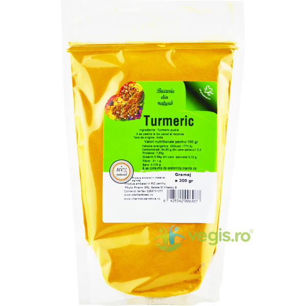Turmeric 300g, CHARME, Condimente, 1, Vegis.ro
