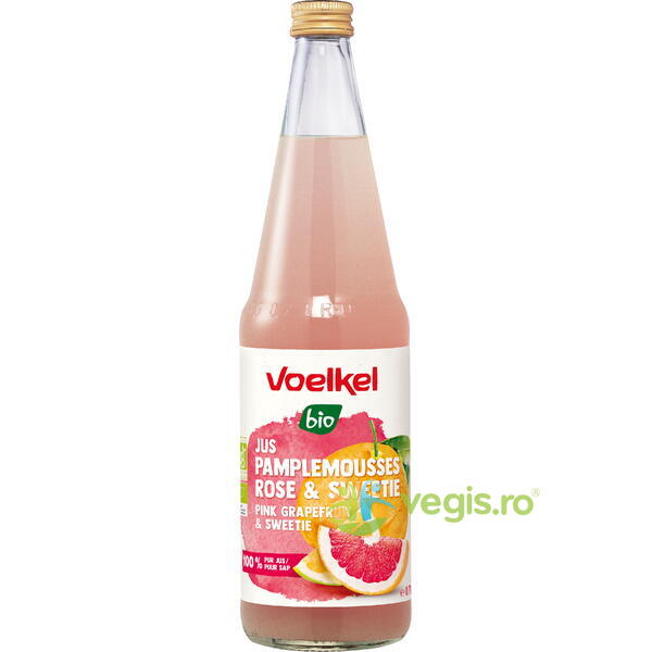 Suc de Grapfruit Roz Ecologic/Bio 700ml, VOELKEL, Sucuri, Siropuri, Bauturi, 1, Vegis.ro