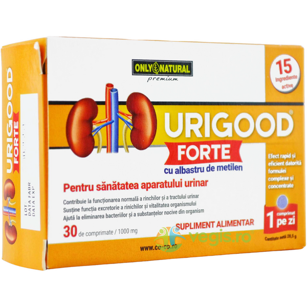 Urigood Forte 1000mg 30cpr, ONLY NATURAL, Remedii Capsule, Comprimate, 1, Vegis.ro