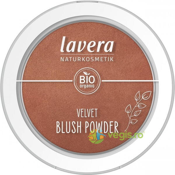 Fard de Obraz Cashmere Brown 03 Velvet Brush Powder Ecologic/Bio 5g, LAVERA, Machiaje naturale, 3, Vegis.ro