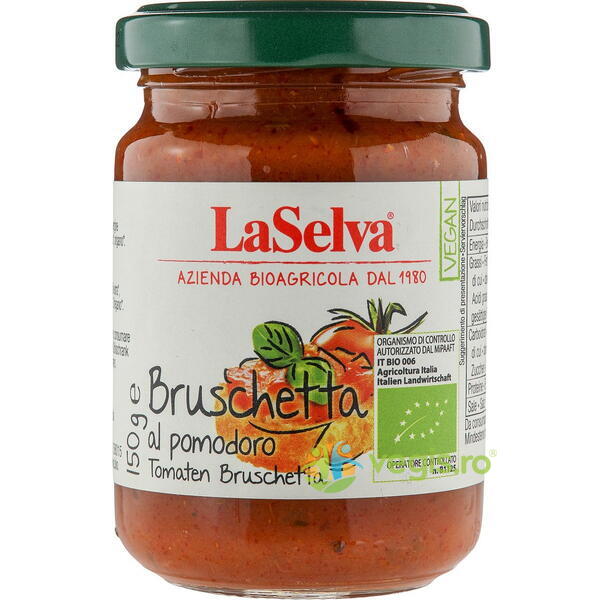 Sos cu Tomate pentru Bruschete Ecologic/Bio 150g, LASELVA, Conserve Naturale, 1, Vegis.ro