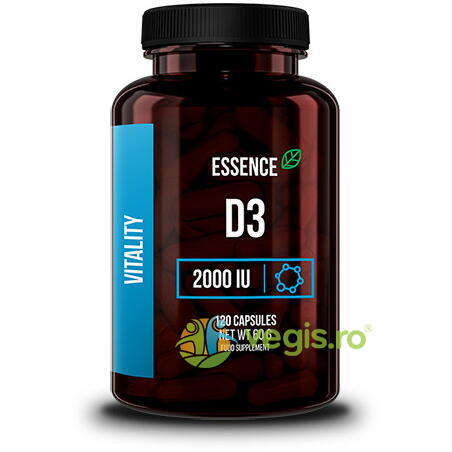 Vitamina D3 2000UI 180tb, ESSENCE, Vitamine, Minerale & Multivitamine, 1, Vegis.ro
