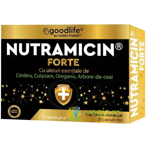 Nutramicin Forte 20cps, COSMOPHARM, Remedii Capsule, Comprimate, 1, Vegis.ro