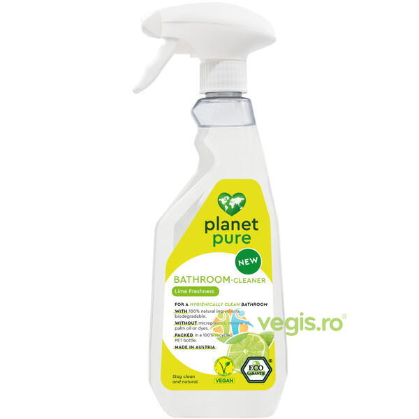 Detergent pentru Baie cu Lime Ecologic/Bio 500ml, PLANET PURE, Produse de Curatenie Casa, 1, Vegis.ro