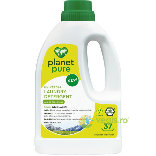 Detergent pentru Rufe Alpine Freshness Ecologic/Bio 1.48L, PLANET PURE, Detergenti de Rufe, 1, Vegis.ro
