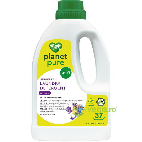 Detergent pentru Rufe cu Lavanda Ecologic/Bio 1.48L, PLANET PURE, Detergenti de Rufe, 1, Vegis.ro